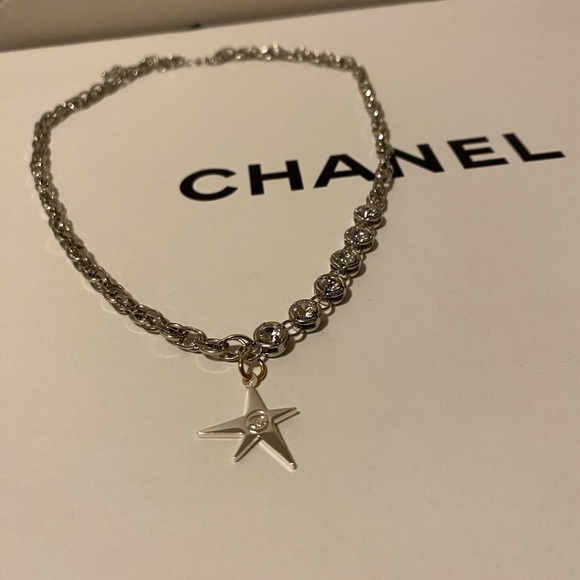Handmade Jewelry - Elegant Chanel Silver Star Necklace